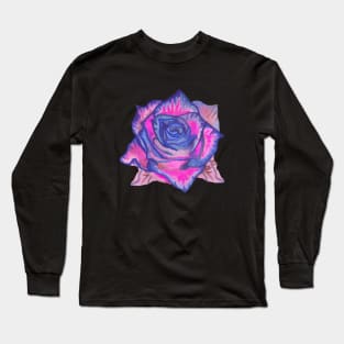 Pink rose flower Long Sleeve T-Shirt